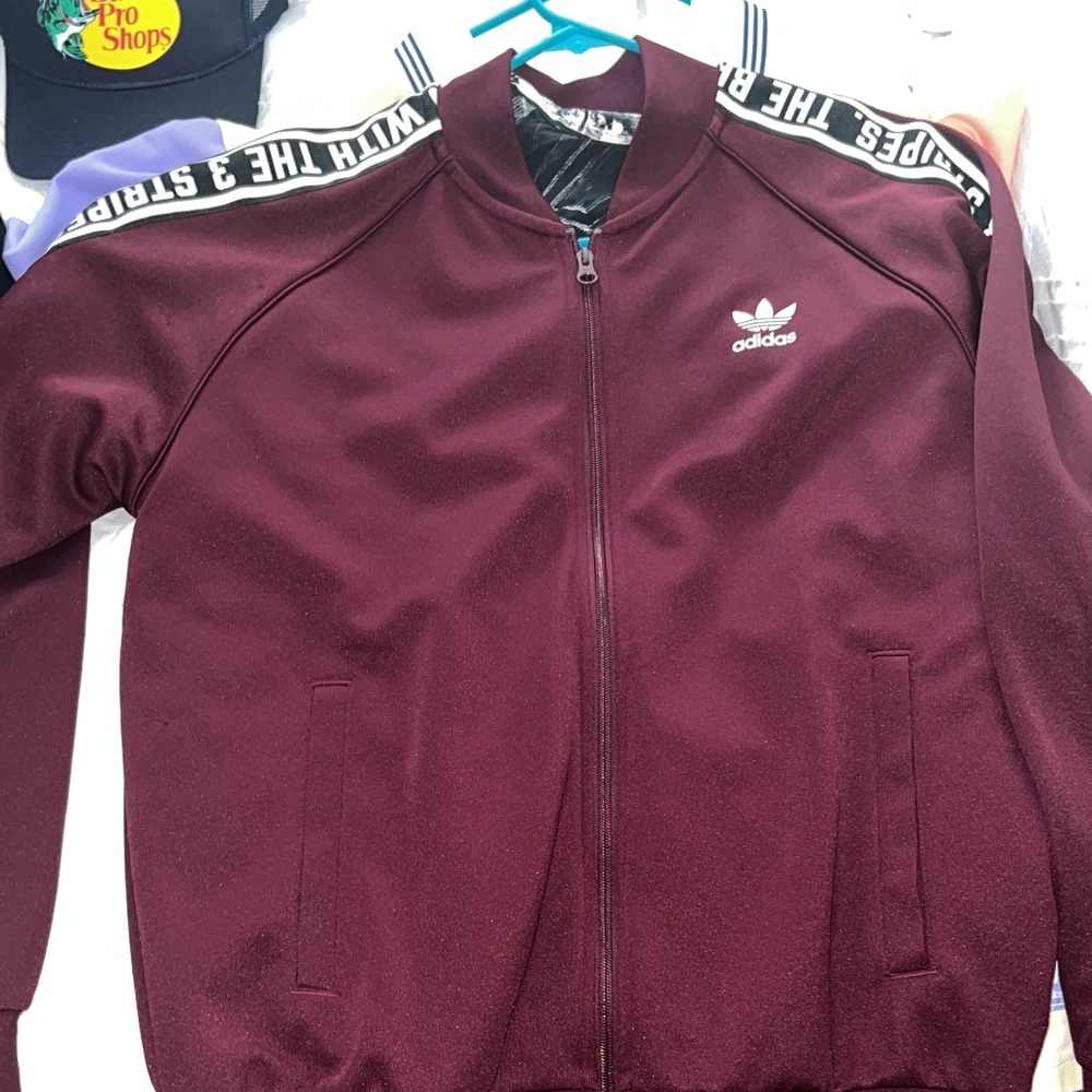 adidas track jacket size l